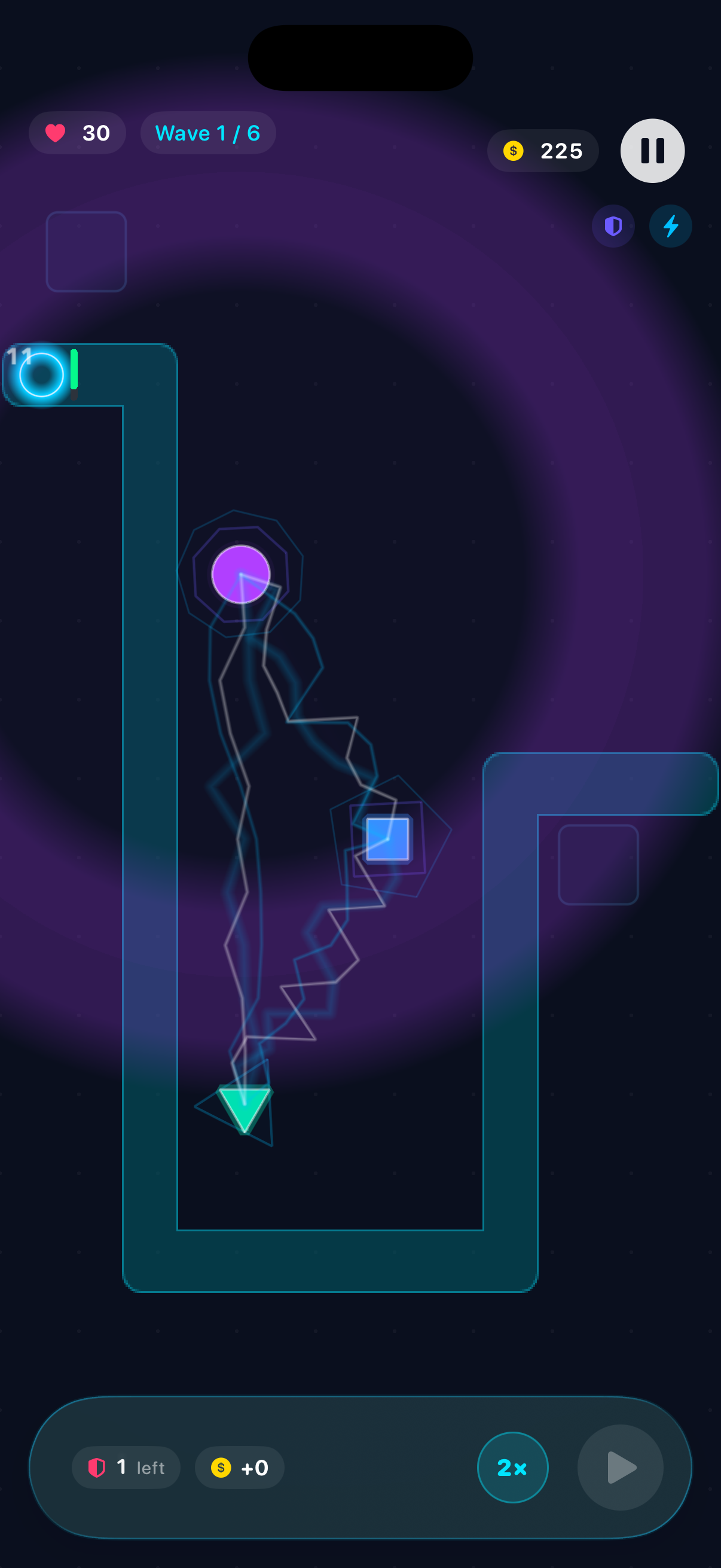 PolyTowerz active wave gameplay